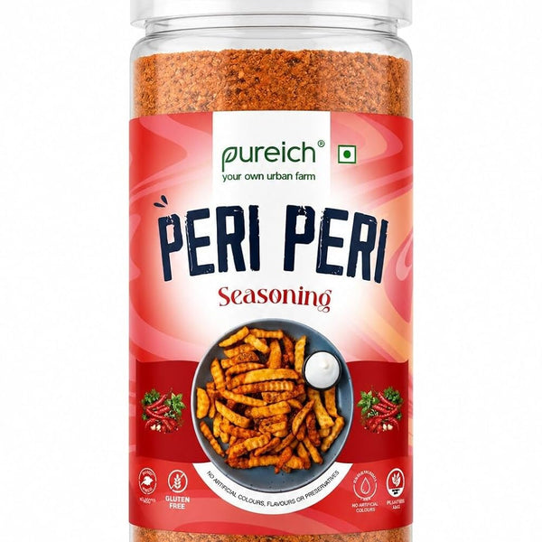 Combo Cheddar Cheese Powder & Peri Peri Seasoning Combo (120g Each) | Popcorn & Snack Sprinkle | Cheesy Flavor for Pasta, Pizza, Nachos, Fries & More