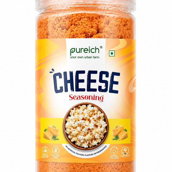 Combo Cheddar Cheese Powder & Peri Peri Seasoning Combo (120g Each) | Popcorn & Snack Sprinkle | Cheesy Flavor for Pasta, Pizza, Nachos, Fries & More