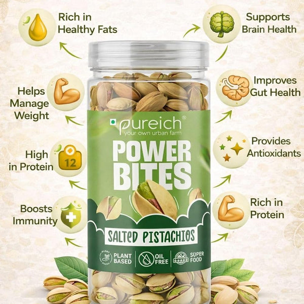 Premium California Roasted & Salted Pistachios | Healthy Snacks, Dry Fruits, Pista | Tasty & Healthy | High in Protein & Dietary Fiber | Low Calorie Nuts