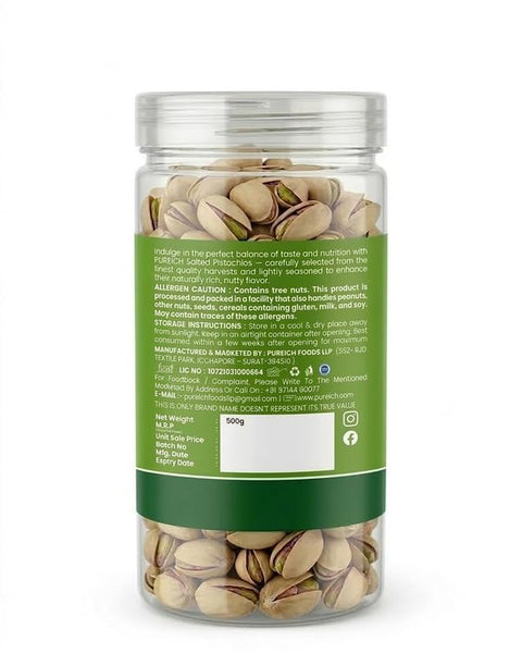 Premium California Roasted & Salted Pistachios | Healthy Snacks, Dry Fruits, Pista | Tasty & Healthy | High in Protein & Dietary Fiber | Low Calorie Nuts
