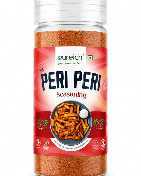 Peri Peri Seasoning | Piri Piri Spice Mix | Multi-Purpose Masala for Fries, Corn, Makhana & Snacks | No Added MSG | Zero Artificial Colours