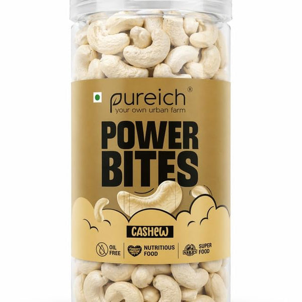 Premium Whole Cashew Nuts | Kaju Dry Fruits, Whole Crunchy Cashews | Rich in Protein, & Nutritious | Gluten Free & Plant based Protein | Kaju Jar